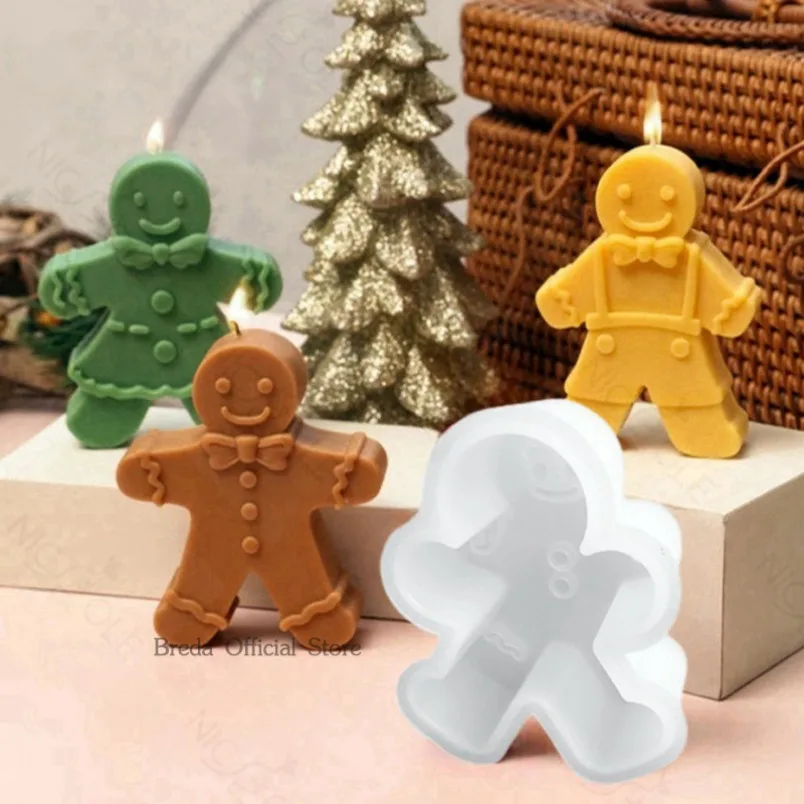Soap Making Equipment For Beginners - 3D Sorriso Gingerbread Man Stampo per