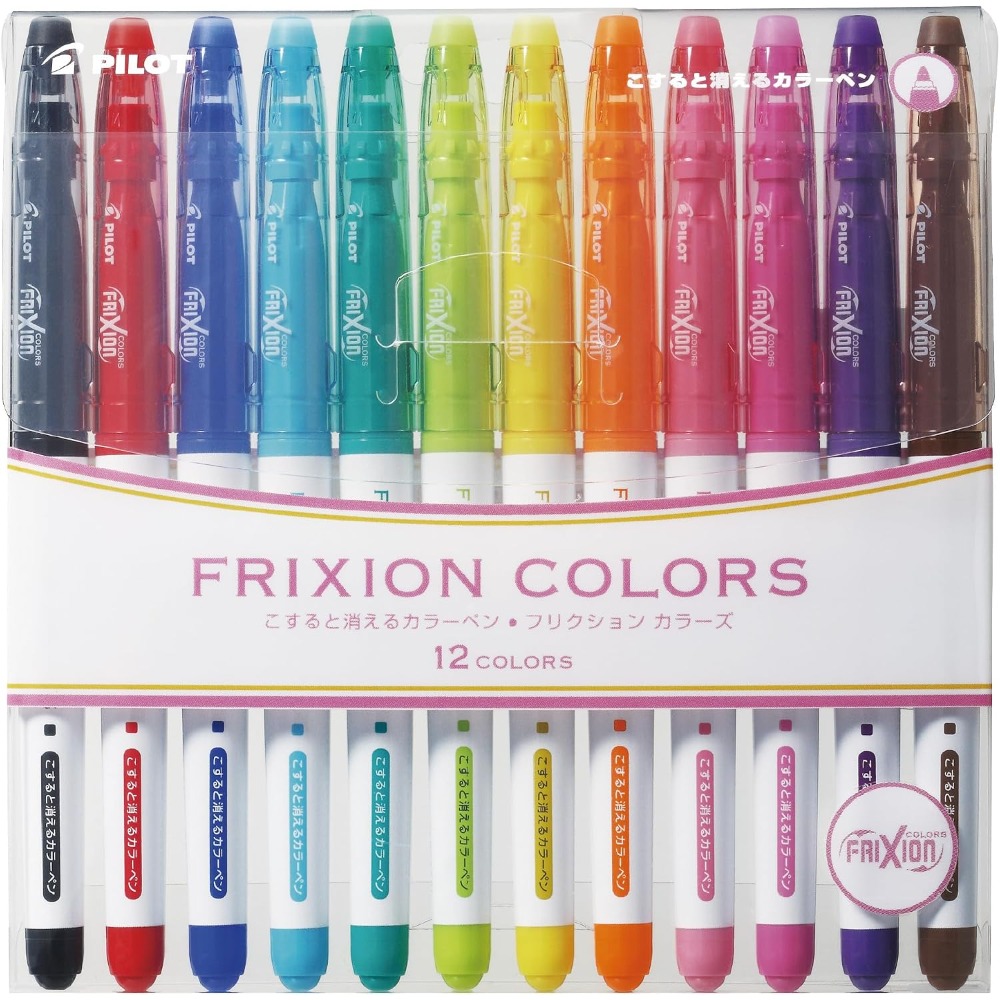 Pilot Pen Frixion - Set di pennarelli cancellabili a base