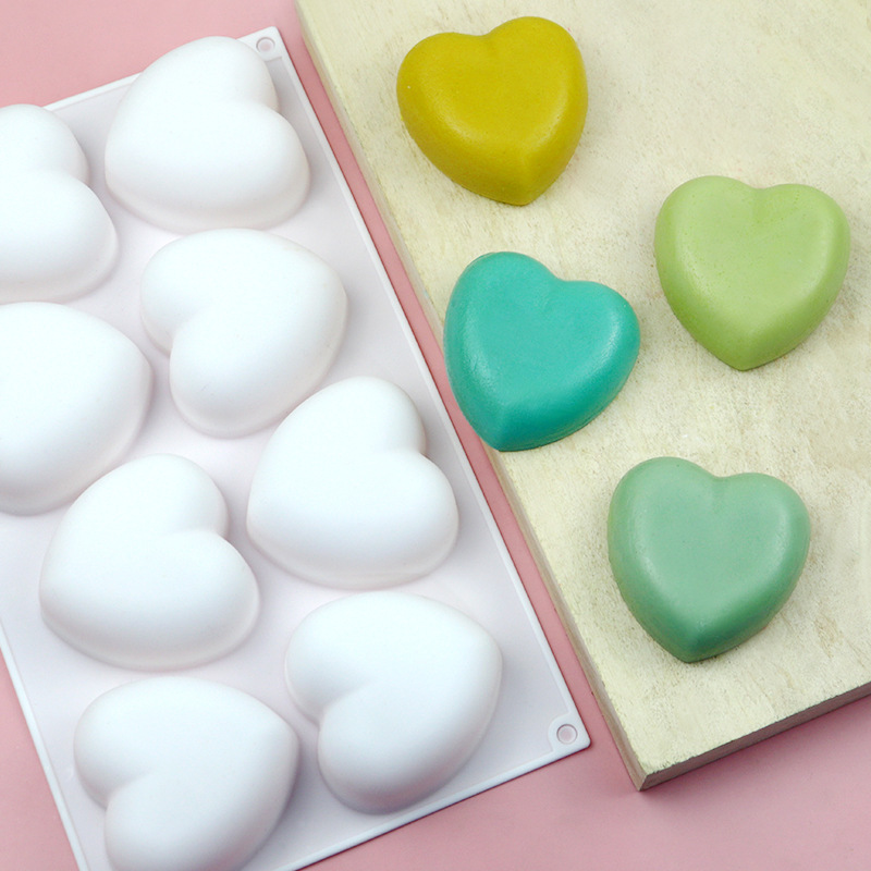 Soap Making Book For Beginners - 8 pezzi cuore d'amore stampo per
