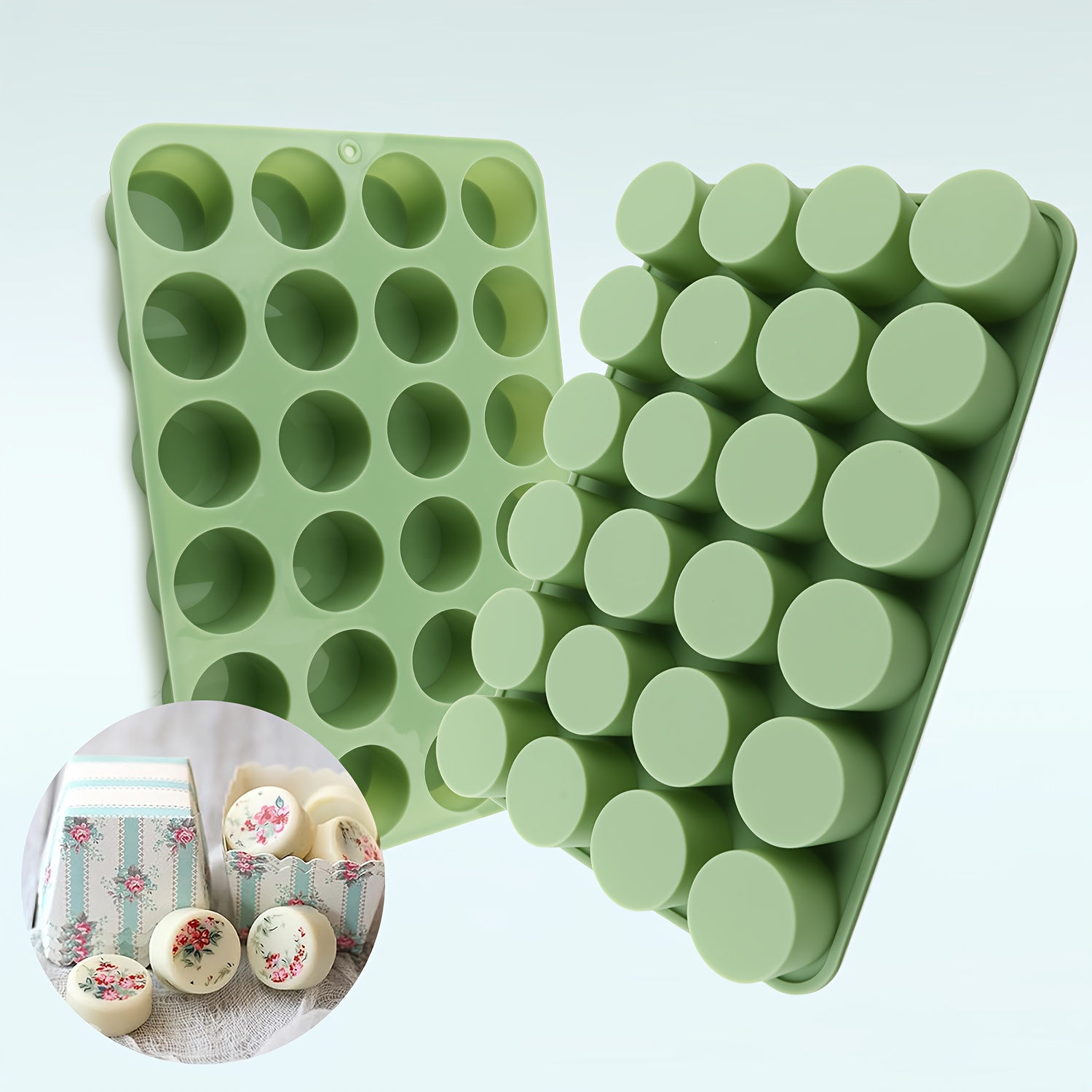 Soap Making Equipment For Beginners - Stampo rotondo in silicone per cubetti