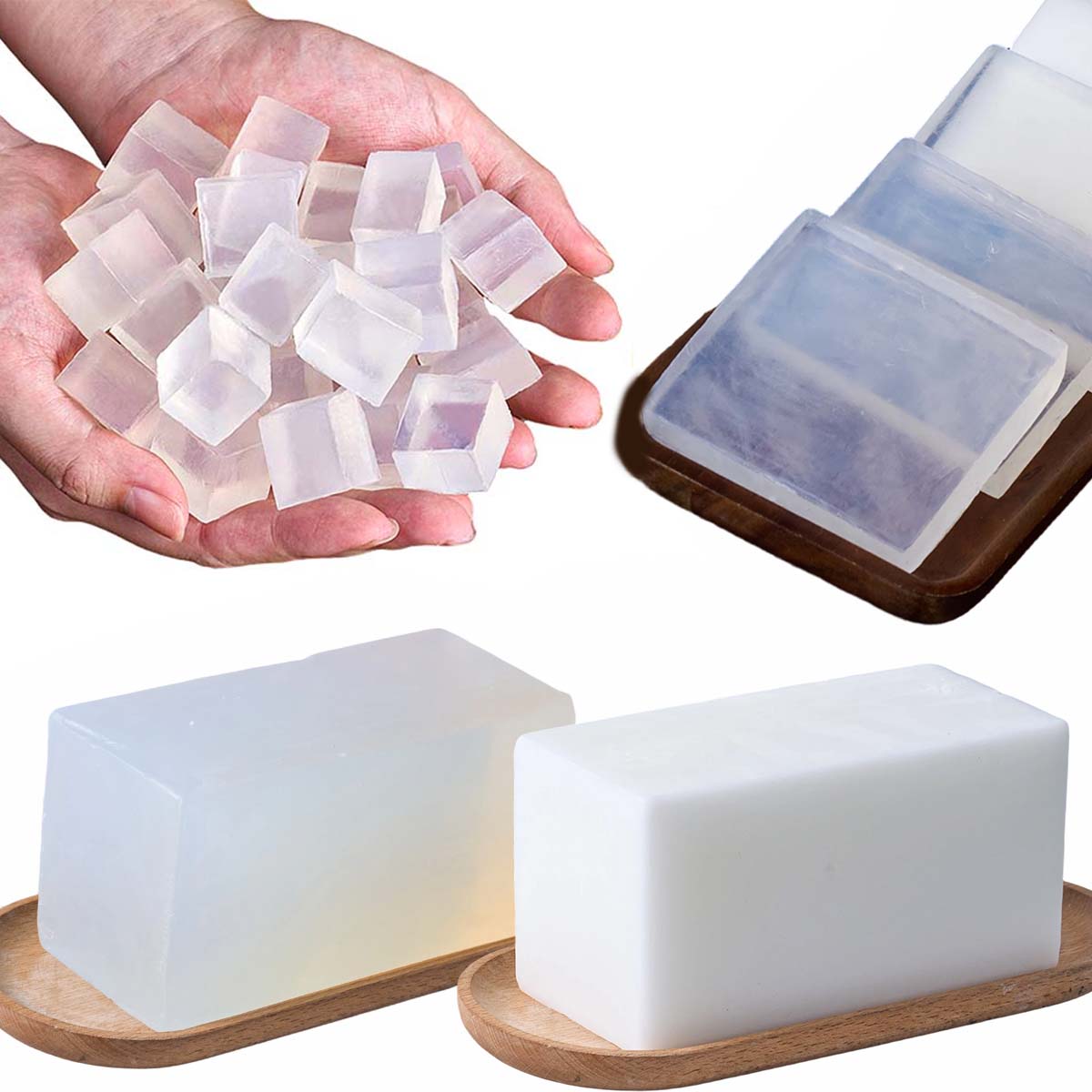 Soap Making Glycerin Base - 1000g Glicerina Base di Sapone FAI